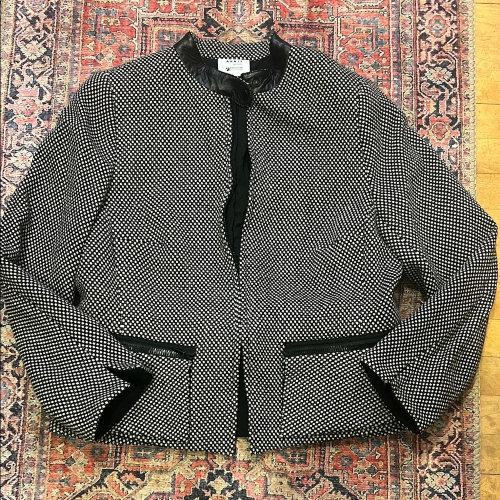 Women's Black and White Jacket